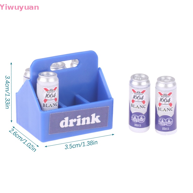 1 Bộ Bình Uống Nước Mềm Mại Trang Trí Nhà Búp Bê Tỷ Lệ 1: 12