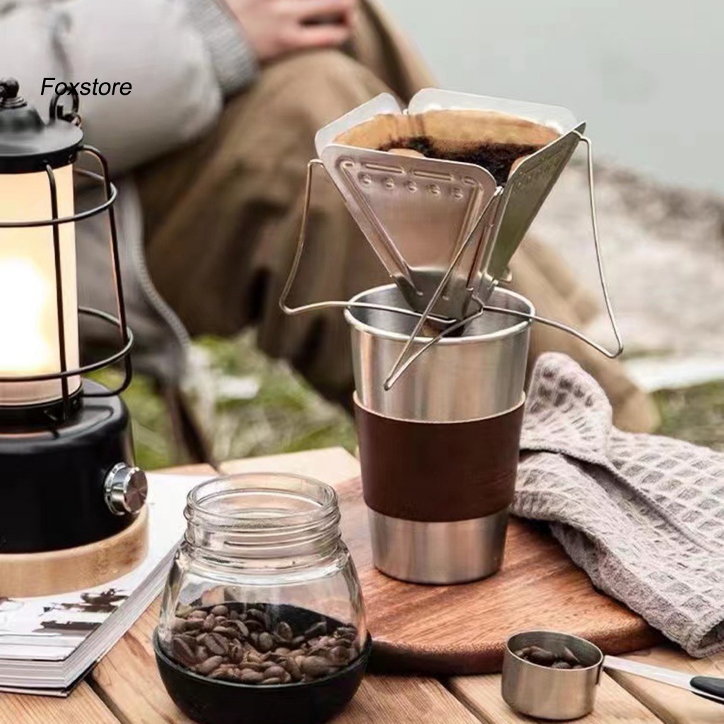 Cốc Uống Nước Kim Loại Dung Tích Lớn Có Tay Cầm Tiện Lợi Khi Đi Cắm Trại