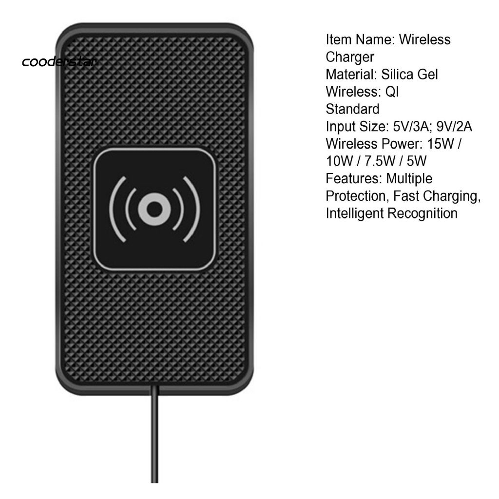 1 Bộ Sạc Không Dây Công Suất 15W / 10W / 7.5W / 5W