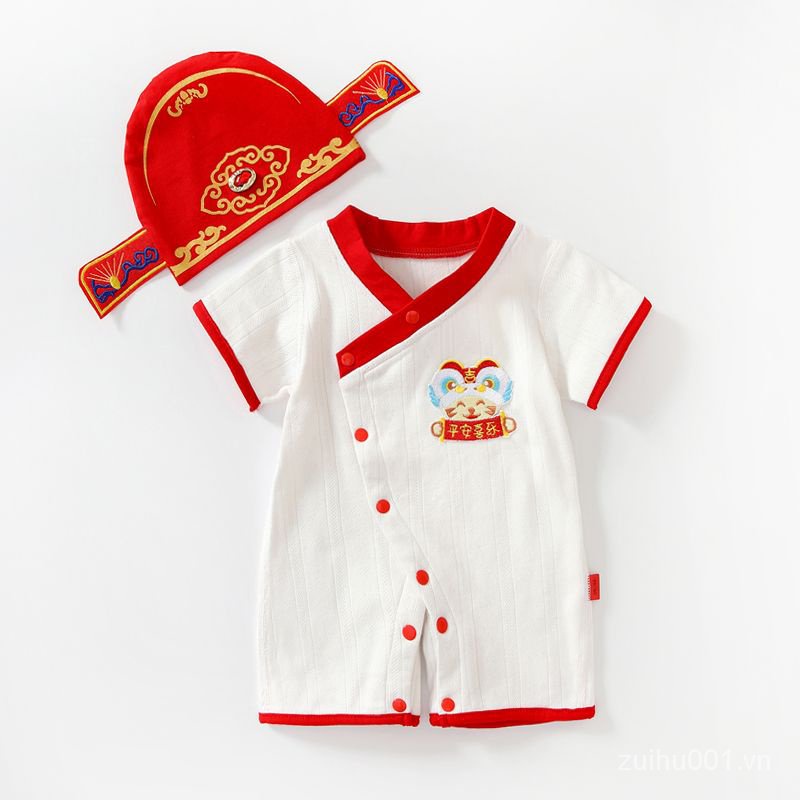 Bộ Áo Liền Quần Phong Cách Trung Hoa Thời Trang Mùa Xuân Cho Bé Sơ Sinh cxbzuiniu.vn517
