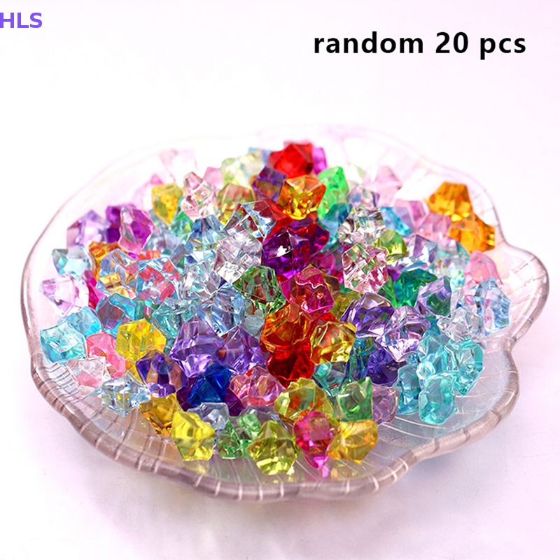 Set 20 Viên Đá Pha Lê Nhiều Màu Sắc Dùng Trang Trí Thủ Công DIY