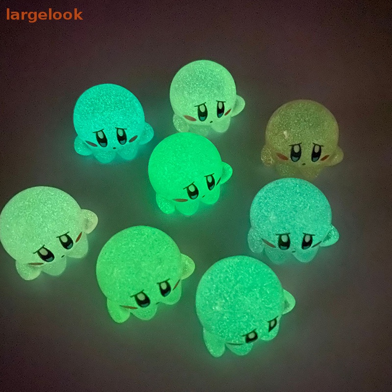 Set 5 Kẹp Tóc Nhựa Phát Quang Hình Kirby Dễ Thương