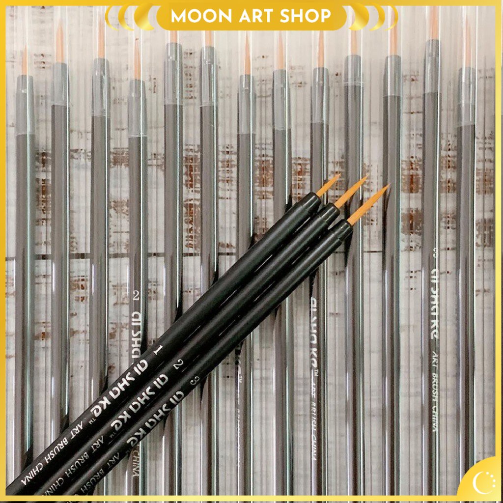 Cọ Tỉa Lông Sói Vàng Ishak Vẽ Tranh Handmade DIY - Handmade Nhamoon