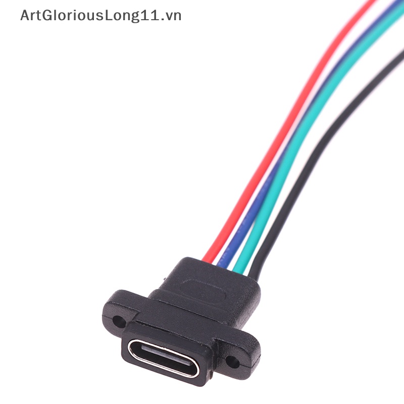 Dây Hàn Dạng Vòng Cao Su Chống Thấm Nước Ổ Cắm Sạc Nhanh Loại C 2Pin 4Pin