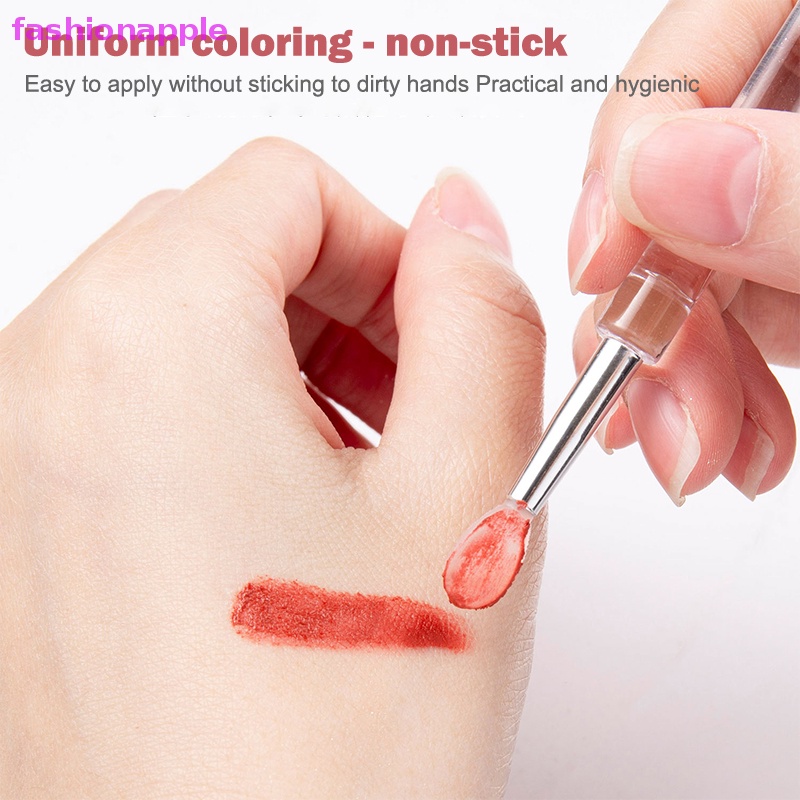 Cọ Tô Son Môi Bằng Silicone Kèm Nắp Đậy Chống Bụi