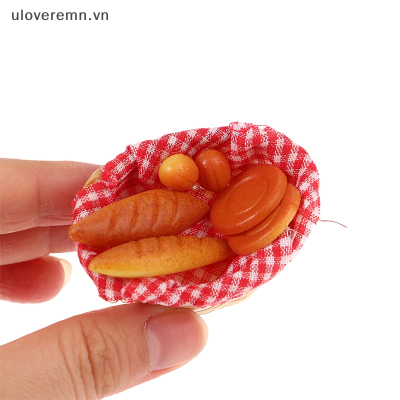 1 Rổ Bánh Mì Mang Đi Dã Ngoại Tỷ Lệ 1: 12 Trang Trí Nhà Búp Bê
