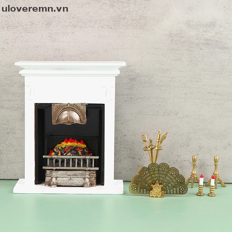 1 Bộ Vỏ Bọc Quạt Thổi Lửa Cho Nhà Búp Bê Tỉ Lệ 1: 12