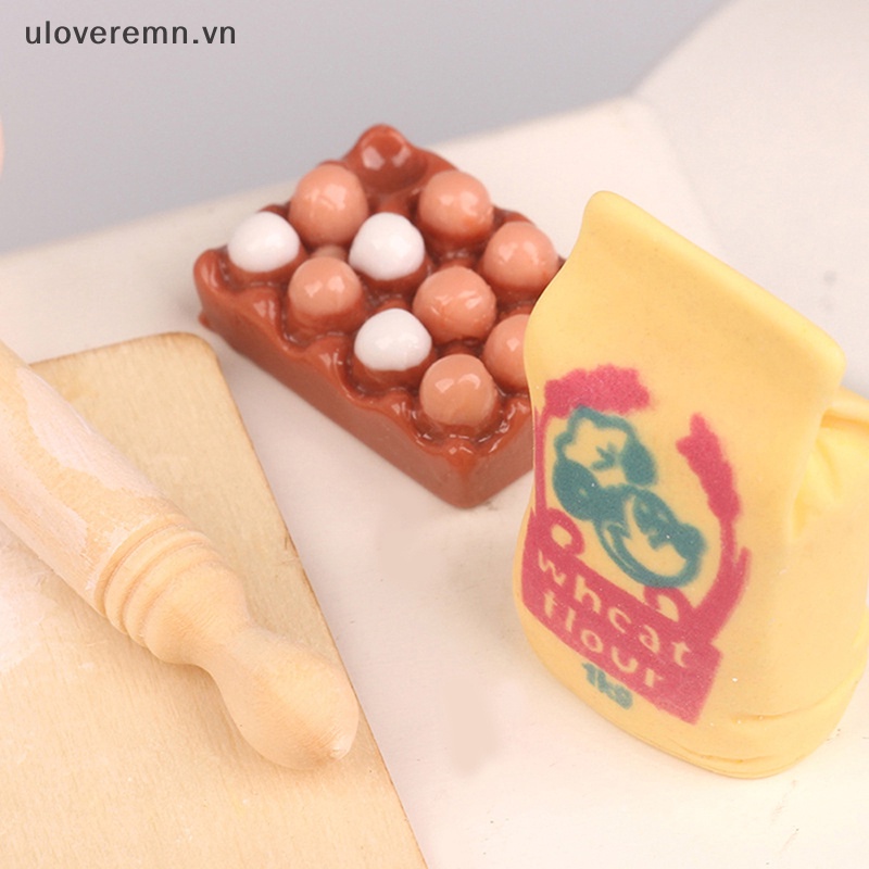 1 Bộ Dụng Cụ Đánh Trứng Trang Trí Nhà Búp Bê Tỉ Lệ 1: 12