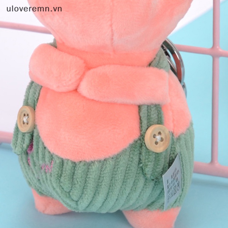 Móc Khóa Hình Hà Mã Nhồi Bông 12CM Dễ Thương
