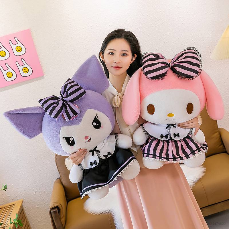 Búp Bê Nhồi Bông Hình Nhân Vật Sanrio Kuromi Melody Dễ Thương Cho Bé Gái
