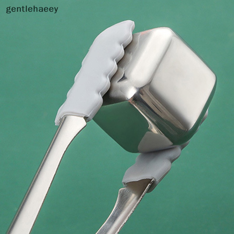 Khuôn Làm Đá Viên Bằng Thép Không Gỉ Có Thể Tái Sử Dụng Kèm Kẹp Gắp Silicone