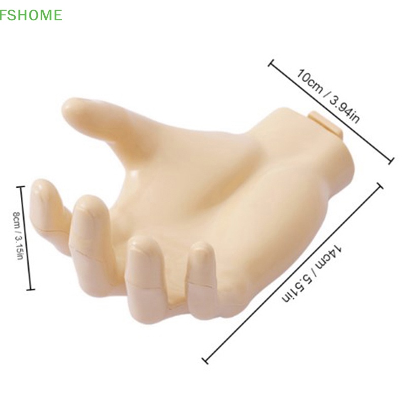 Fshome Móc Treo Đồ Gắn Tường Nhà Tắm Thiết Kế Hình Bàn Tay Bằng Nhựa Resin Mới