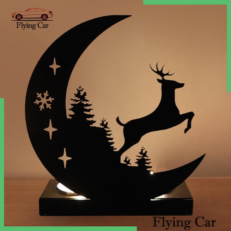 Giá Đỡ Nến Bằng Kim Loại Hình Mặt Trăng Dùng Trang Trí Phòng Khách / Tiệc Năm Mới Lzdjfmy2