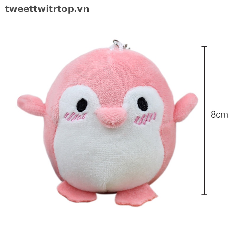 Móc Khóa Hình Chim Cánh Cụt Nhồi Bông Đáng Yêu