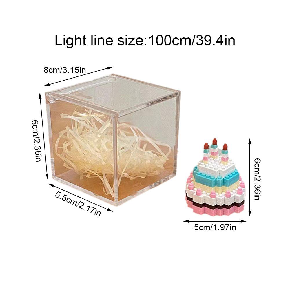 Bộ Đồ Chơi Lắp Ráp Hình Bánh Kem Sinh Nhật Dễ Thương Cho Bé