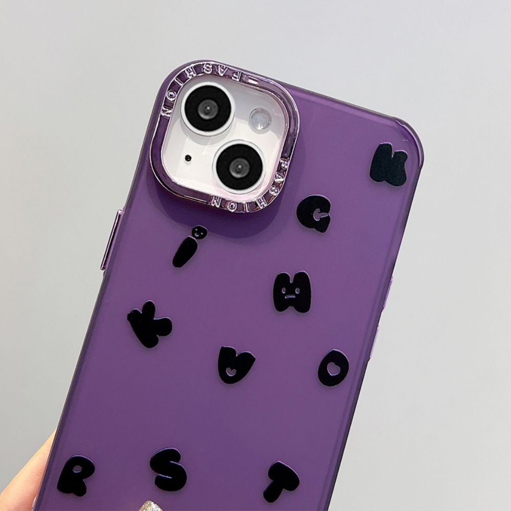 Ốp Điện Thoại TPU Mềm Chống Sốc Bảo Vệ Ống Kính In Chữ Tiếng Anh Cho IPhone 14 Pro Max 13 12 11 Pro Max XR XS 7 8 Plus