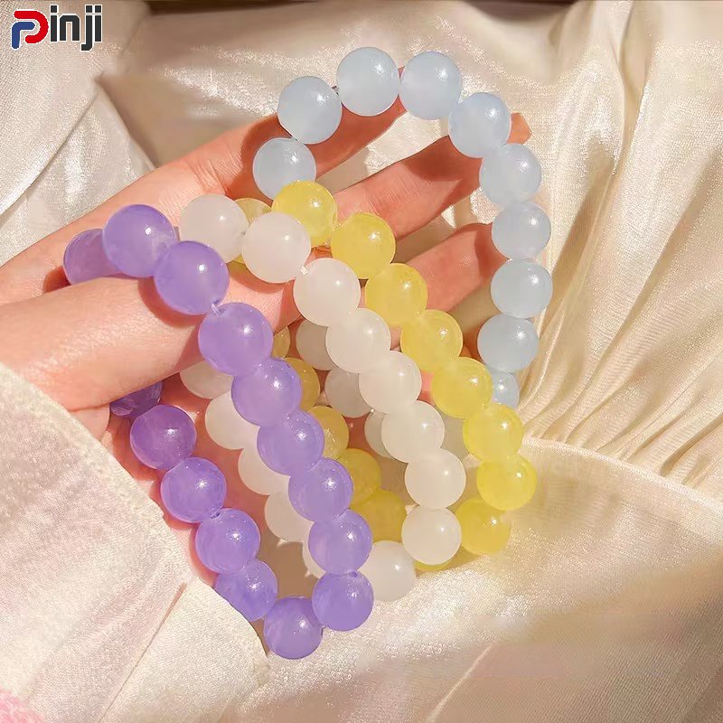 Vòng Tay Chuỗi Hạt Nhiều Màu Sắc Ngọt Ngào Phong Cách Phật Giáo Cho Nữ