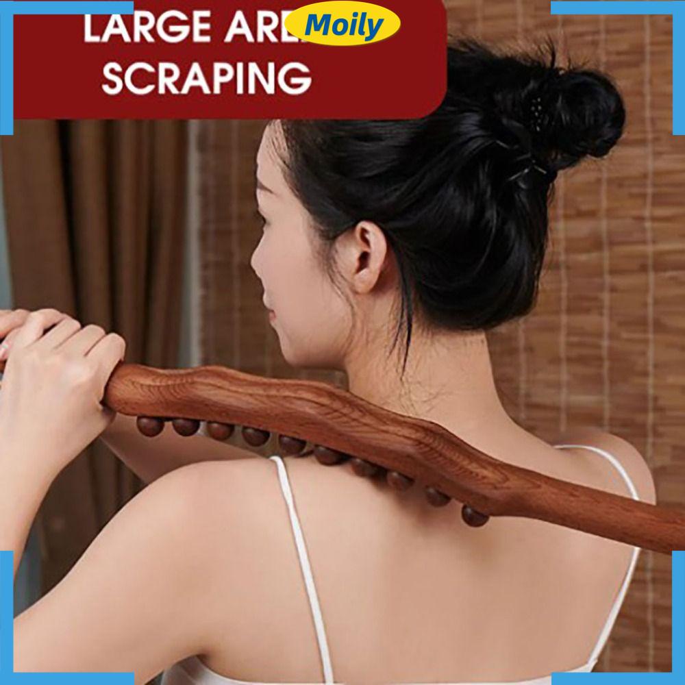 Gậy Gỗ 8 / 20 Hạt Gua Sha Mát Xa Lưng Và Cơ Thể Thư Giãn