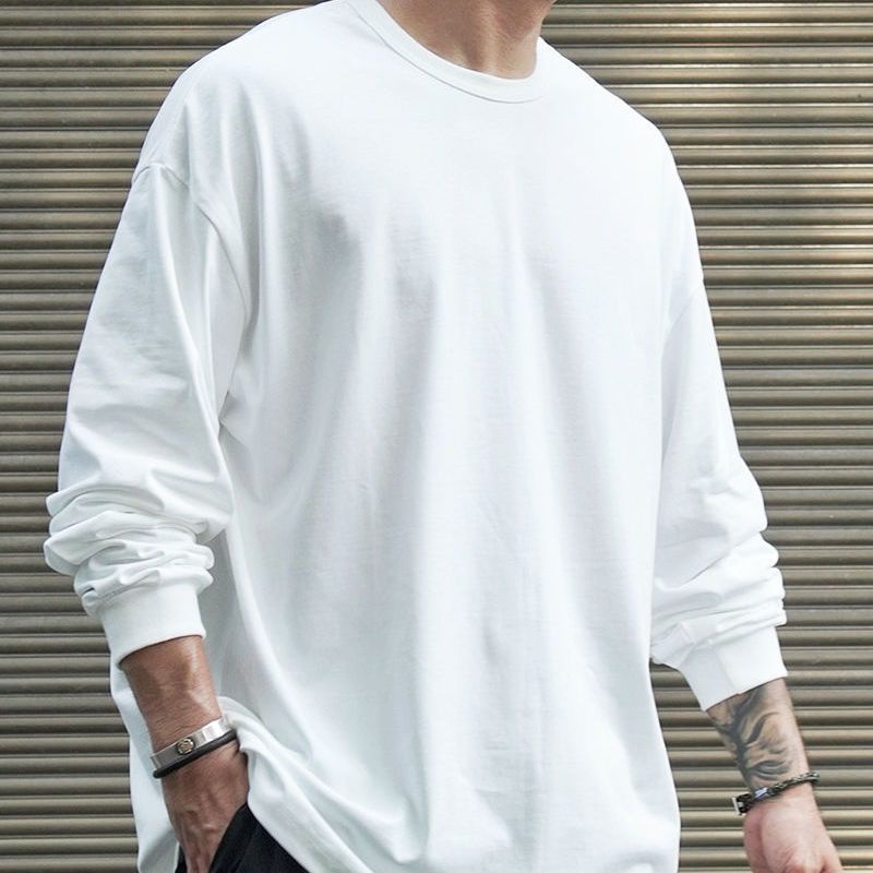Áo Thun Tay Dài Cổ Tròn Dáng Rộng Phong Cách Hip Hop Thời Trang Xuân Thu Cho Nam Và Nữ