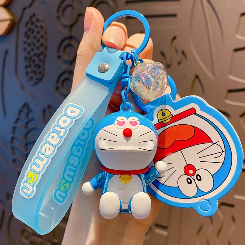 Móc Chìa Khóa Acrylic Hình Doraemon Đáng Yêu