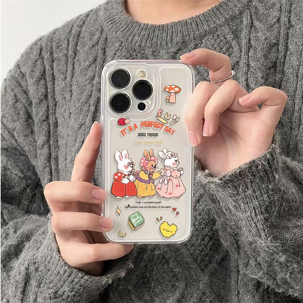 ✅Ốp Điện Thoại Dẻo Họa Tiết Chú Thỏ Dễ Thương Chống Sốc Cho Iphone12Plus 78 max11 1314proiPhone12plus 6In NZ37