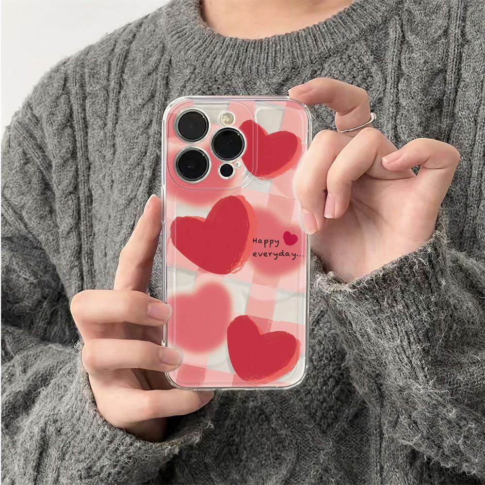 ✅Ốp Điện Thoại Mềm Chống Sốc Hình Trái Tim 13 Phong Cách 78iPhone12 plus 116Inmax iPhone 14pro 7C2G