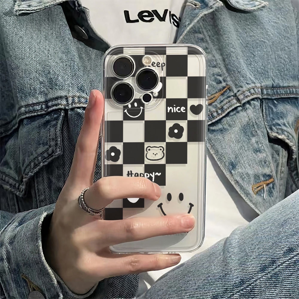 ✅Ốp Điện Thoại Mềm Chống Sốc Họa Tiết Mặt Cười 6In13 78 14pro 11iPhone12 plus Jvbx
