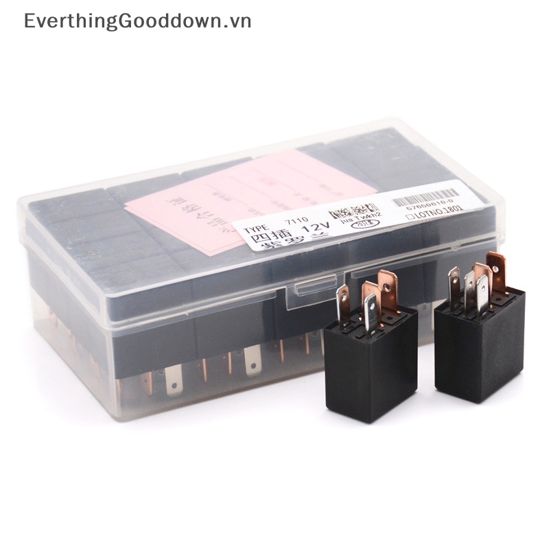 Rơ Le Báo Động Ô Tô DC 12V 40A 1NO 1NC SPDT 4 / 5 Pins 40 Amp vn