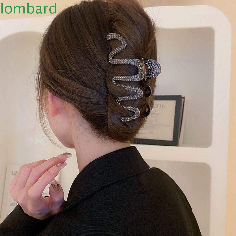 Máy Đánh Lửa Sóng LOMBARD|Kẹp Tóc Càng Cua Cỡ Lớn Phong Cách Vintage Thời Trang