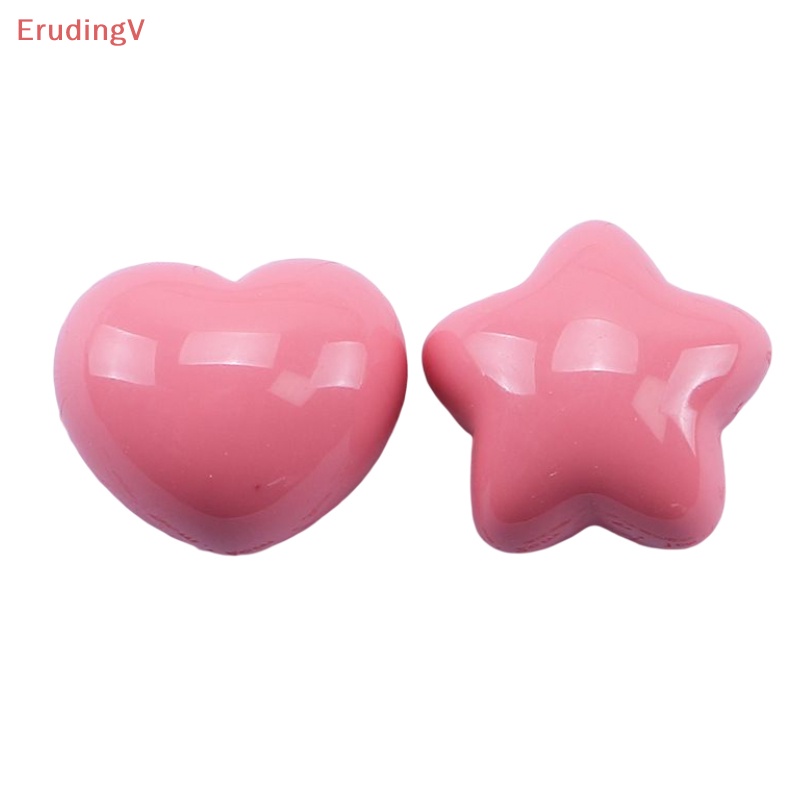 [ErudingV] Set 10 Kẹp Tóc Resin Hình Ngôi Sao / Trái Tim Dễ Thương Bằng Nhựa Resin Tự Làm Thủ Công Mỹ Nghệ Trang Sức [Mới]