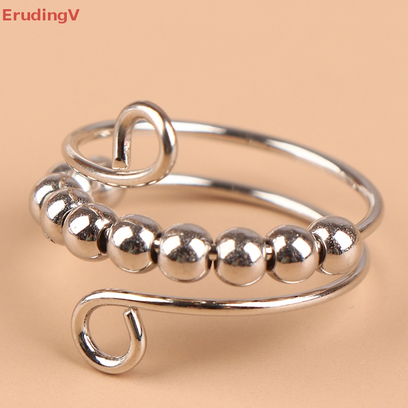 [ErudingV] Nhẫn Xoay Tự Do Giảm Căng Thẳng Đính Hạt Phong Cách Bohemian