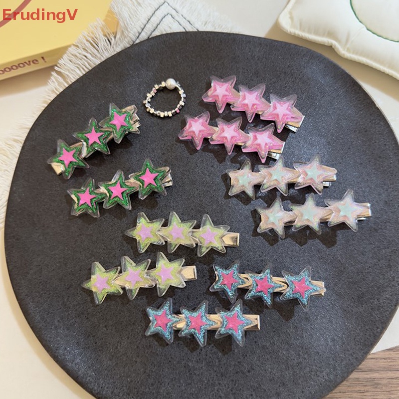 Kẹp Tóc Ngôi Sao Lấp Lánh Y2K Thời Trang Cho Nữ