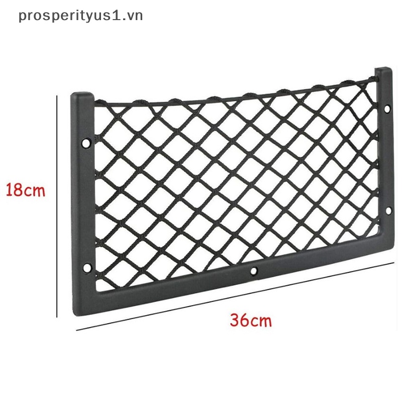 1 Túi Lưới Đựng Đồ Co Giãn Gắn Sau Ghế Ngồi Xe Hơi prosperityus1