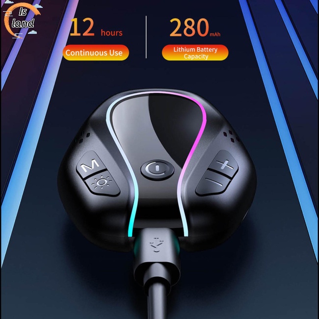 Máy Nghe Nhạc Mp3 Gr07 Bluetooth Có Đèn Nền Nhiều Màu Sắc Dành Cho Xe Hơi