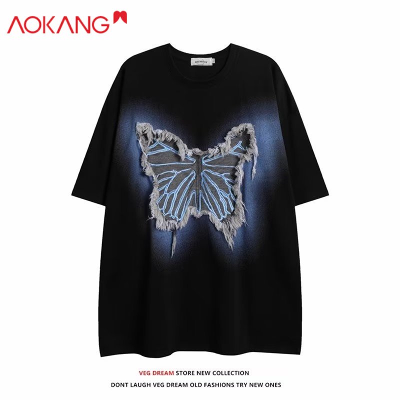 Aokang Áo Thun Tay Ngắn Cổ Tròn Thời Trang Mới Cho Nam