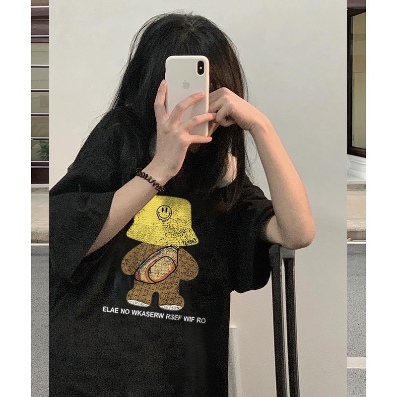 NRVP Áo Thun 100% Cotton Tay Ngắn Phong Cách Hàn Quốc Mới