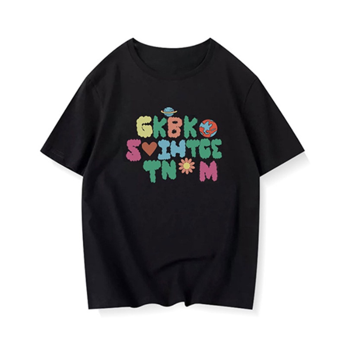 NRVP Áo Thun 100% Cotton Tay Ngắn Phong Cách Hàn Quốc Mới