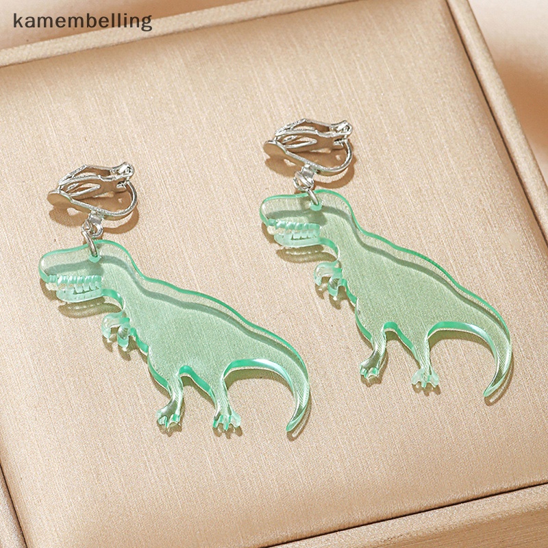 1 Cặp Bông Tai Acrylic Hình Khủng Long Nhỏ Nhiều Màu Dễ Thương Cho Bé Gái