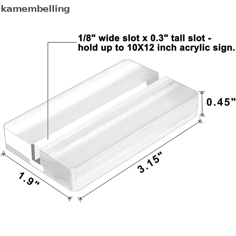1 Giá Đỡ Trưng Bày Thẻ Bằng Acrylic Trong Suốt Tiện Dụng Cho Văn Phòng / Tiệc Cưới