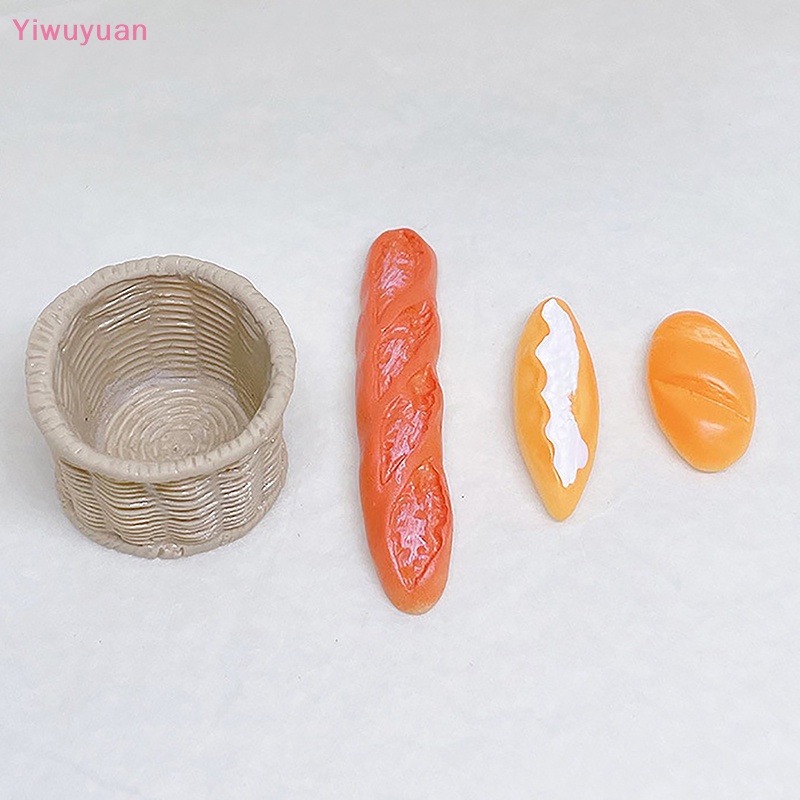 Bộ 4 / 5 Bánh Mì Đồ Chơi Trang Trí Nhà Búp Bê Tỉ Lệ 1: 12 Mới