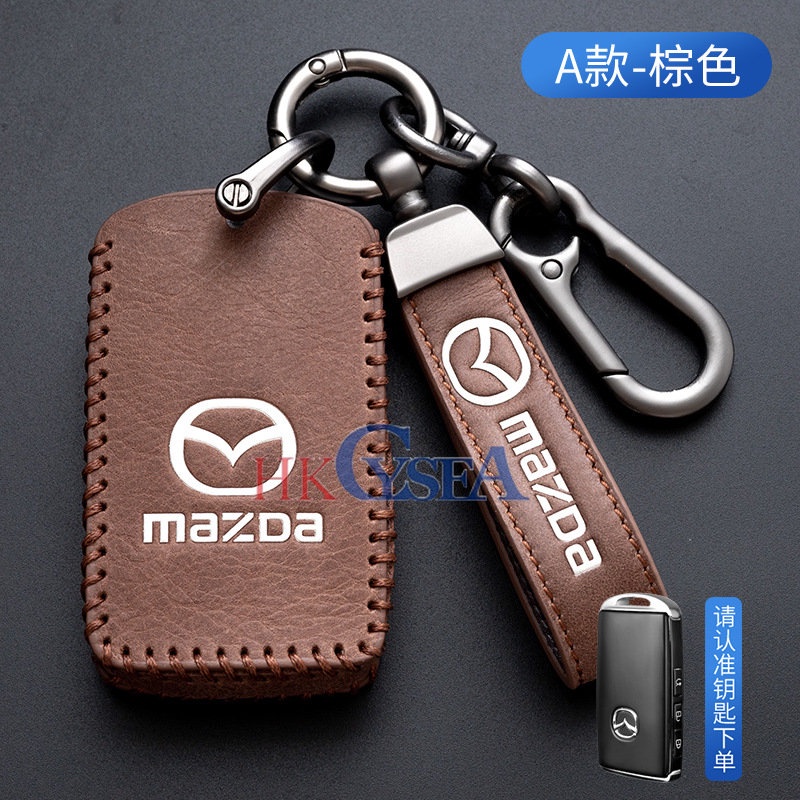 Mazda Hộp Đựng Chìa Khóa Điều Khiển Từ Xa Bằng Da Cho Mazda 2 / 3 / 6 / 6 Atenza Axela Demio / Mazda 3 / Alexa CX30 / CX-30 / CX-5 / CX-3 / CX / CX7 / CX8 / CX-8 CX9 CX-9 2015-2017 2018 2Bộ Dụng Cụ Làm Móng Chuyên Dụng Tiện Lợi 1019 / 3 / 100Cm
