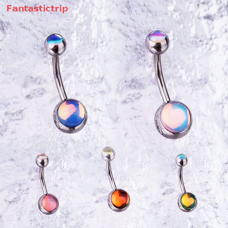 Khuyên Rốn Bằng Thép Không Gỉ Đính Đá Lấp Lánh Thời Trang Mới