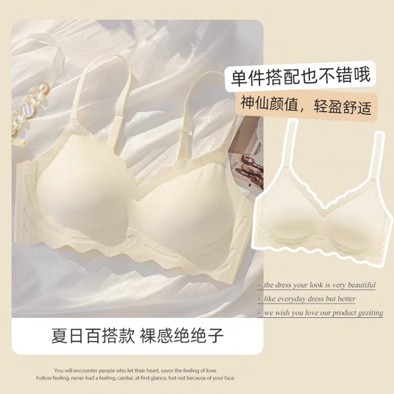 Áo Lót Không Gọng Không Đường May Thiết Kế Mỏng Thoải Mái Thời Trang Mùa Hè Dành Cho Nữ