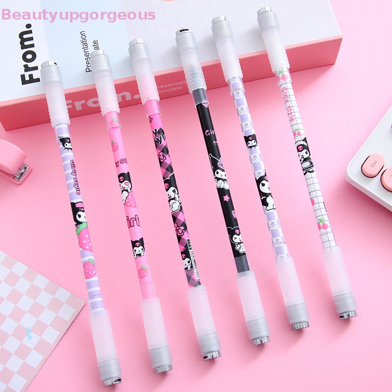 Bút Bi Mực Dạ Quang Ngòi 0.5mm In Họa Tiết Hoạt Hình Dễ Thương