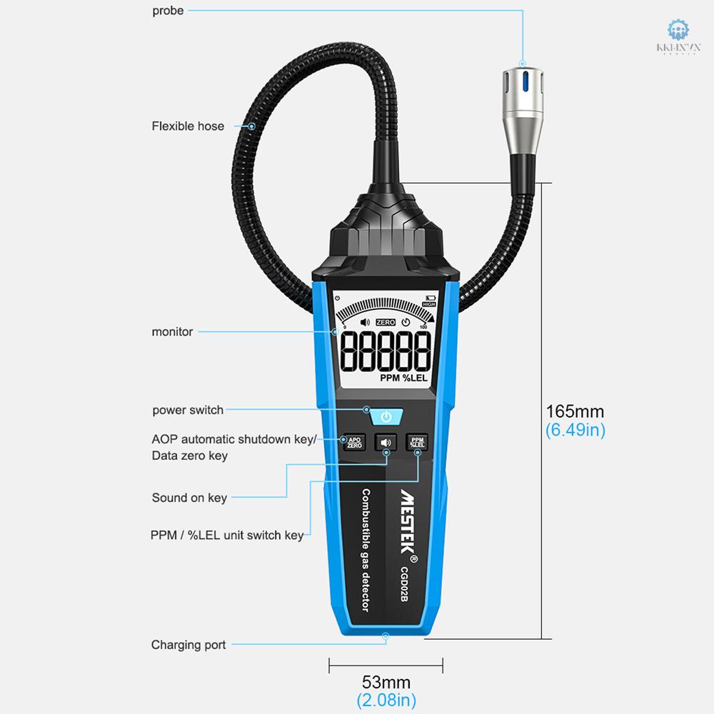 Máy Phân Tích Rò Rỉ Khí Gas Tự Nhiên Cầm Tay TOLO5.19