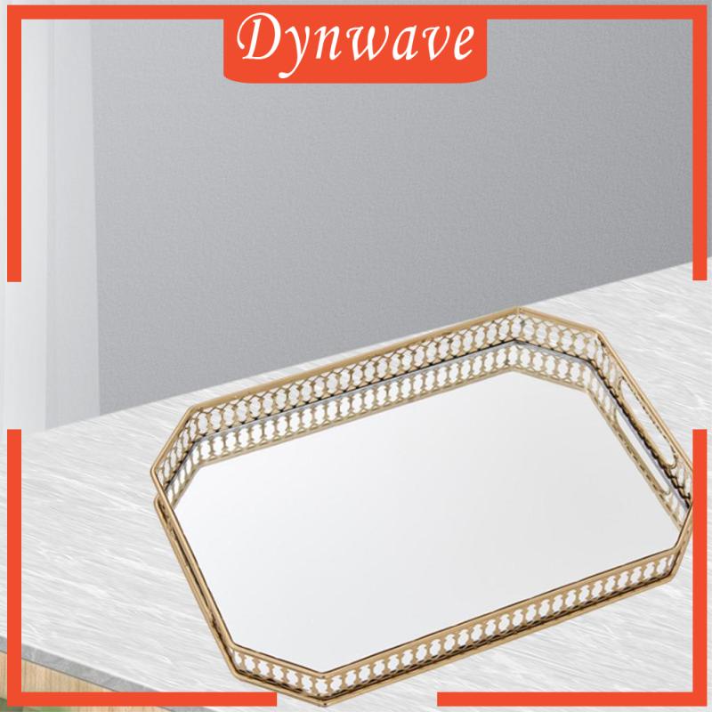 [Dynwave] Khay Tròn Có Gương Đựng Đồ Ăn Vặt Sắp Xếp Gọn Gàng Cho Nhà Vệ Sinh