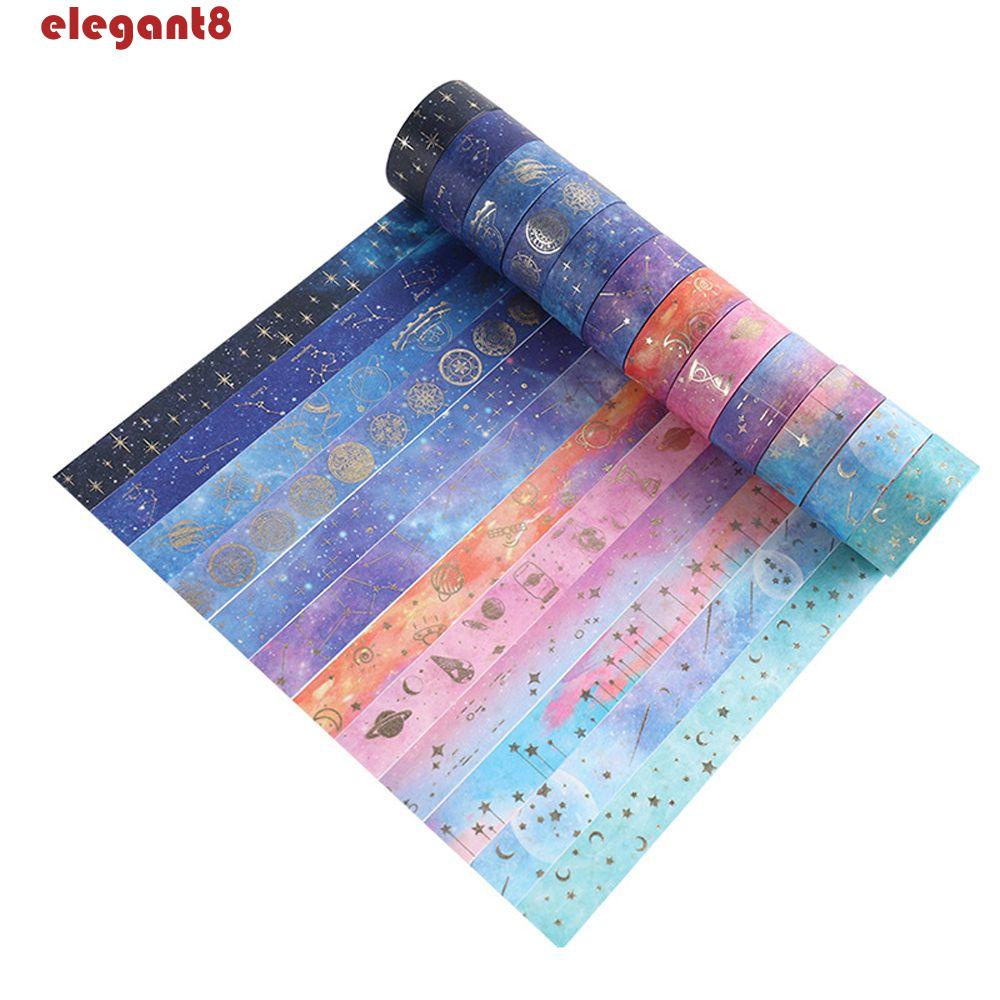Cuộn Băng Keo Dán Hình Ngôi Sao / Hành Tinh May Mắn Trang Trí Sổ Tay DIY