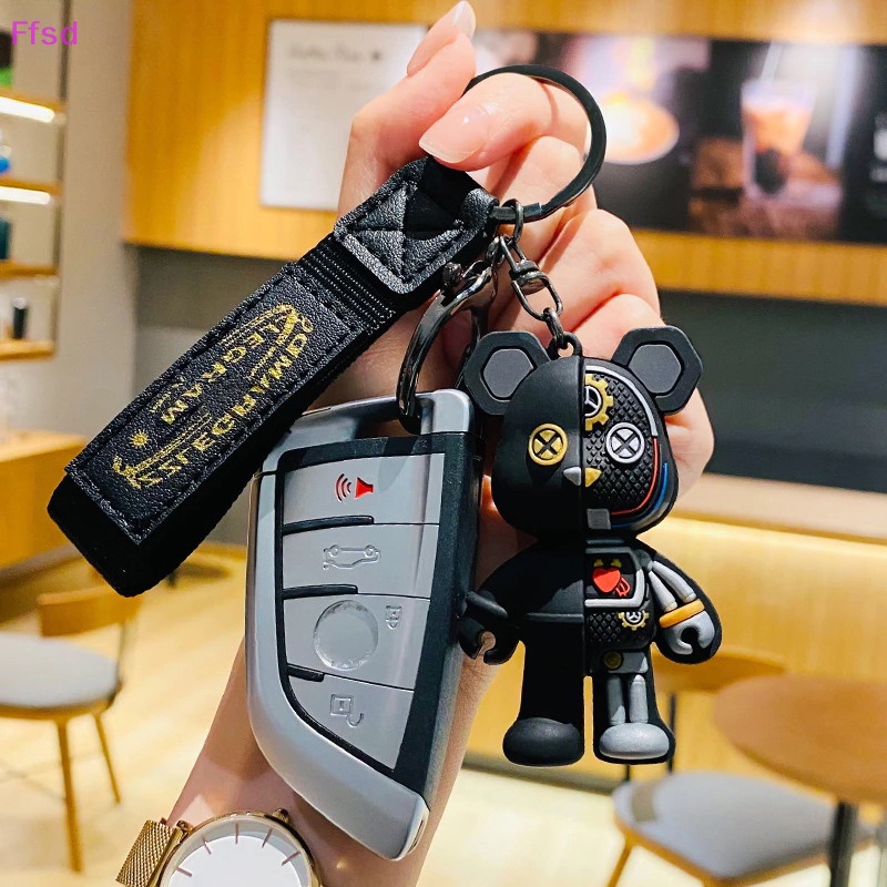 {Ffsd} Móc Khóa Da Hình Gấu Cơ Khí Cho Nam Và Nữ