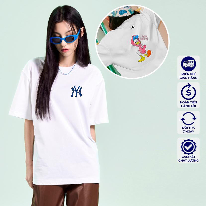 Áo Thun MLB NY Unisex Áo Phông MLB Nam Nữ Tay Lỡ Form Rộng