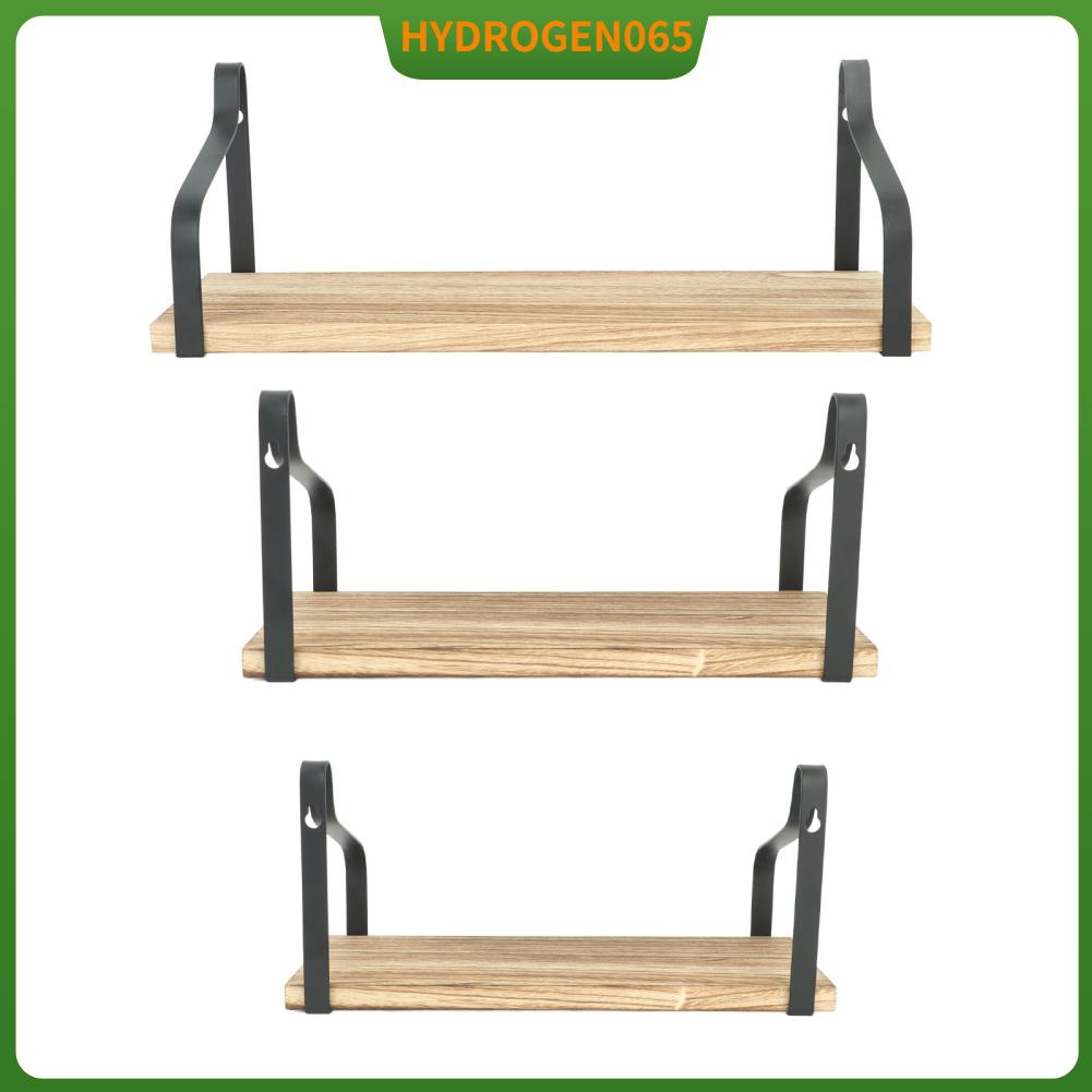 Hydrogen065 3 Kệ Nổi Bền Treo Tường Gỗ Mộc Mạc Tinh Tế Cho Gia Đình Cửa Hàng Văn Phòng